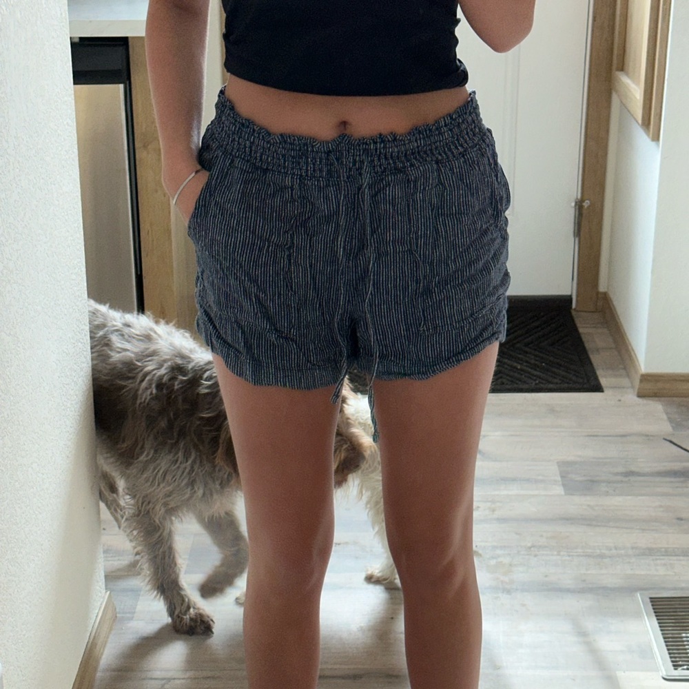Navy Stripped Shorts
